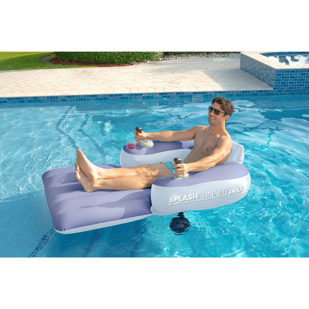 Bóia Motorizada Recarregável com Porta-Copos