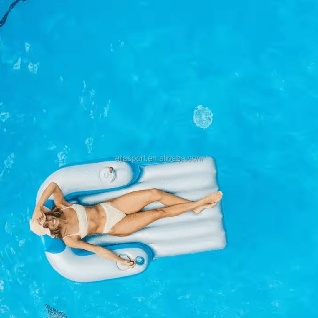 Bóia Motorizada Recarregável com Porta-Copos