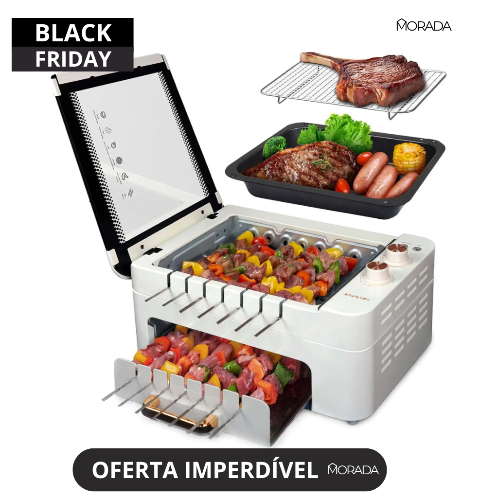 (BLACK FRIDAY) Grill SmartHome 3 em 1 - Exclusividade Morada