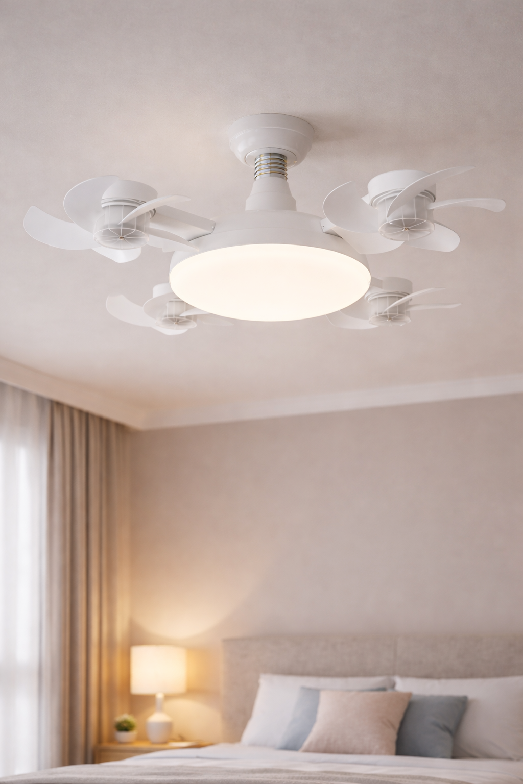 Ventilador de Teto LED 3 em 1 – Ilumina, Ventila e Economiza Energia - EXCLUSIVIDADE LOJA MORADA