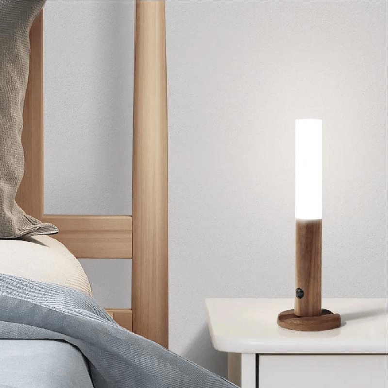 Luminária LED de Parede com Sensor de Movimento Recarregável e Base Removível