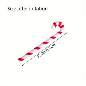 4 unidades, Decoração Inflável Gigante de Bastão de Doces de Natal