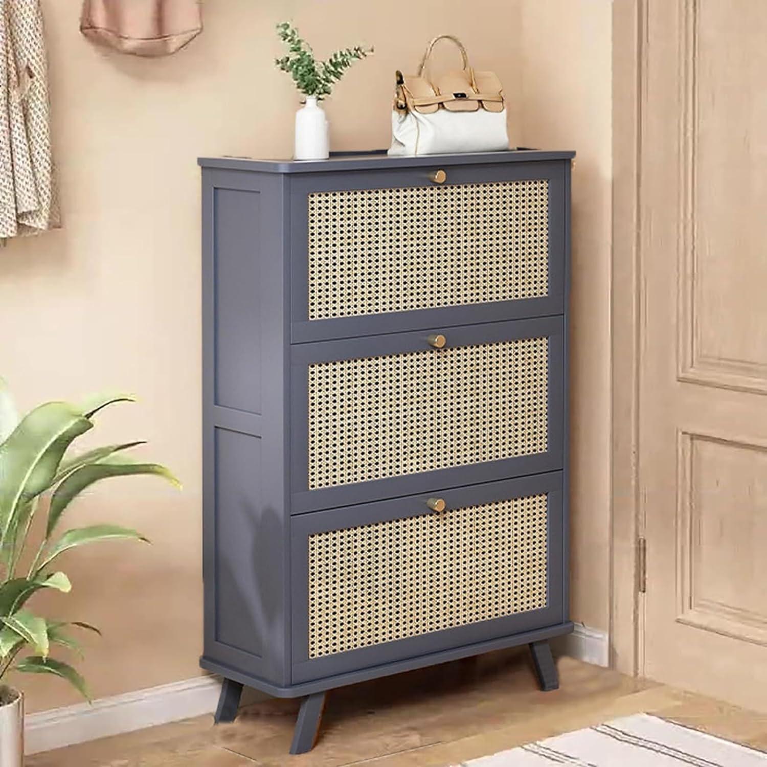 Armário de Sapatos de Bambu