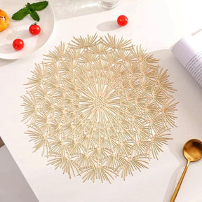 Jogo Americano Dourado Luxuoso - Decoração para sua Mesa de Jantar