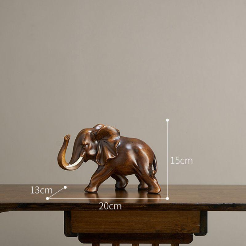 Estatueta Elefante de Resina Clássico