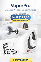 VaporPro - Limpeza Profissional Sem Esforço ANO NOVO Morada