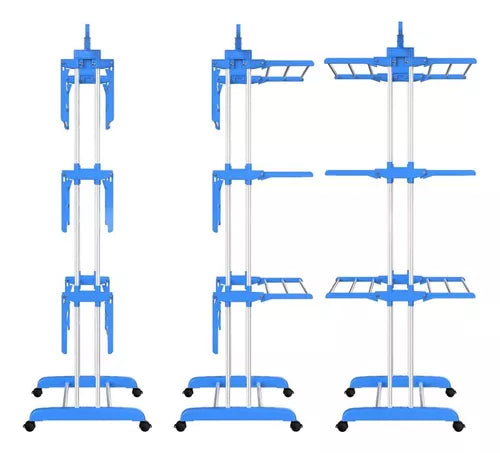 Varal Triplo Versátil e Multifuncional - EXCLUSIVIDADE Decora Lar