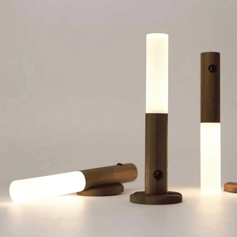 Luminária LED de Parede com Sensor de Movimento Recarregável e Base Removível